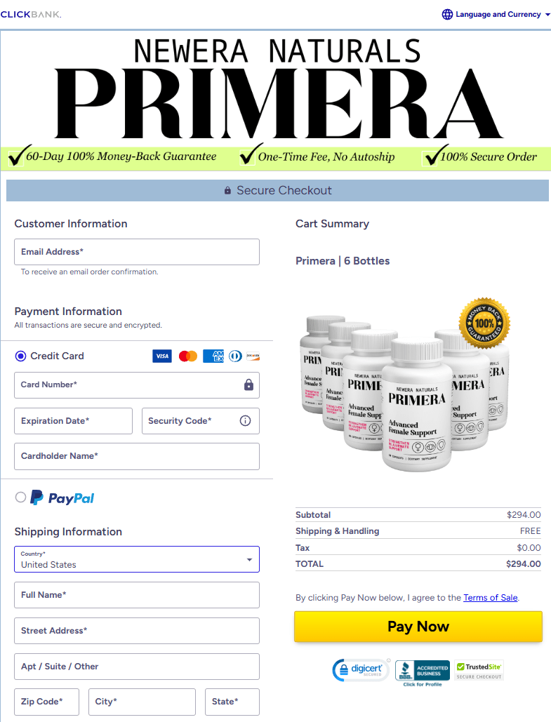 Primera Checkout